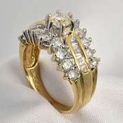 Sparkling 2 Ct. T.W. Engagement Ring