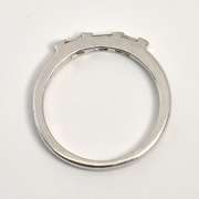 Dainty Baguette Diamond Ring in Platinum