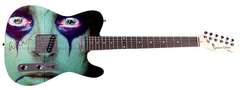 Alice Cooper Autographed Custom Graphics Guitar