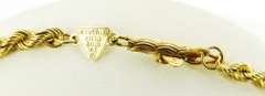 14K Yellow Gold Rope Chain Bracelet