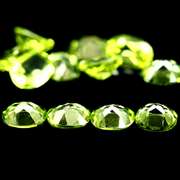 Dazzling 4.44ct untreated lime green Peridot set