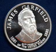 Sterling Silver James Garfield Medal
