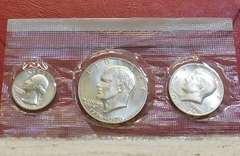 1976 Silver 3 pc BiCentennial Set - Unc, GEM