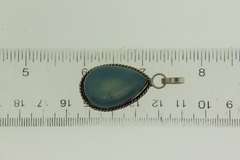 Silver-Tone Color Stone Pendant