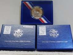 2 ea 1986 PRF Liberty Hf Dols, clad