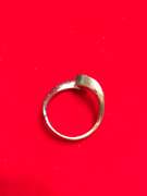 LADIES 14K WHITE GOLD SAPPHIRE AND DIAMOND RING