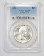 MS67 1936 Cincinnati Commemorative Half Dollar - Graded PCGS