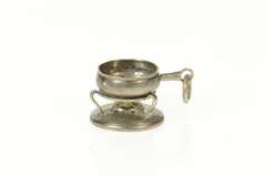 Silver 3D Pot Cooking Motif Kitchen Cook Chef Charm/Pendant