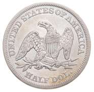 1859 Seated Liberty Half Dollar