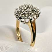 Flashy Diamond Cluster Ring