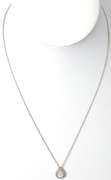 Sterling Silver White Stone Necklace