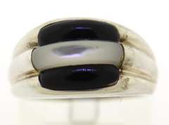 Sterling Silver Mother Of Pearl Ring
