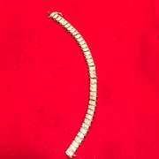 LADIES 14K GOLD AND DIAMOND BRACELET