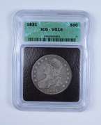 VG10 1831 Capped Bust Half Dollar - Graded by ICG