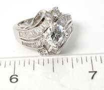 Sterling Silver CZ Bridal Type Ring