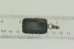 Silver-Tone Color Stone Pendant