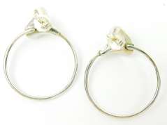 Vintage Sterling Silver Calla Lily Earrings