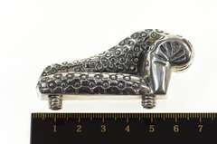 Sterling Ornate Chaise Lounge Sofa Statement Pin/Brooch