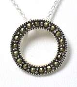 Sterling Silver Marcasite Necklace