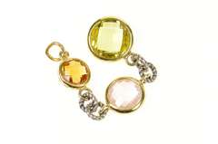 18K Yellow Gold David Yurman Peridot Topaz Citrine Charm/Pendant