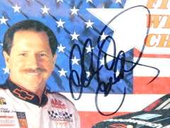 Dale Earnhardt Autographed Color Print, Framed