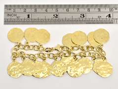 Charming Bracelet in Gilt Sterling Silver