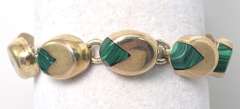 Sterling Silver Green Stone Bracelet