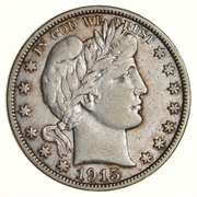1915-S Barber Half Dollar - Circulated