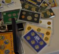 Vintage Lot Of Coins Medals and Sets