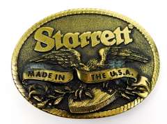 Vintage Starrett Brass Belt Buckle