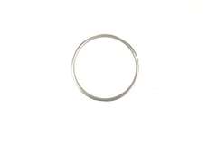 Platinum 1.7mm Art Deco Flower Wedding Band Ring