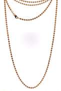 Powerful Rose Gold DC Bead Chain Necklace