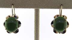 Sterling Silver Jade earrings