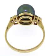 Charming Tahitian Pearl & Diamond Accent Ring