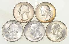 (Lot 5) 1932 Washington Quarters