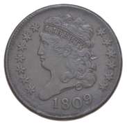 1809 Classic Head Half Cent