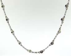 Amazing Bezel Set Diamond by the Yard Necklace