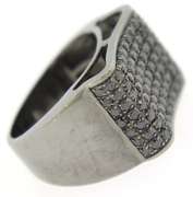 Men's Black Diamond Wide Ring