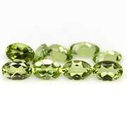 Dazzling 3.99ct untreated lime green Peridot set