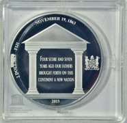 2 Gem PROOF 150th Anniv Lincoln's Gettysburg Address
