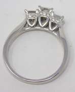 Brilliant 18kt Princess Cut Diamond Engagement Ring