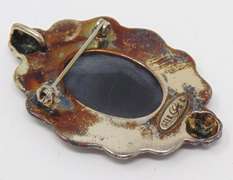 American Indian Sterling Silver Pendant Brooch
