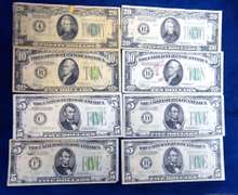Lot Of Old Currency 80 Dollars Face