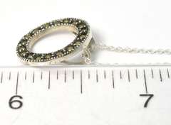 Sterling Silver Marcasite Necklace