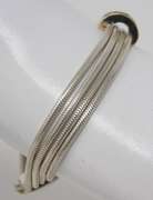 Multi Strand Sterling Silver & 18kt Sapphire Bar Bracelet