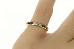 14K Yellow Gold 0.54 Ctw Channel Diamond Wedding Band Ring