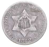 1852 Silver Three-Cent Piece