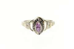 14K White Gold 2004 University of Missouri Diamond Class Ring