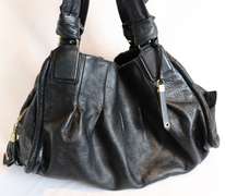 Cole Haan Black Leather Satchel Bag