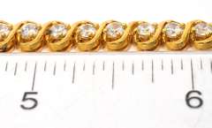 Sterling Silver Vermeil CZ Bracelet